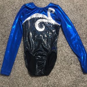 A adult small GK competition leotard.